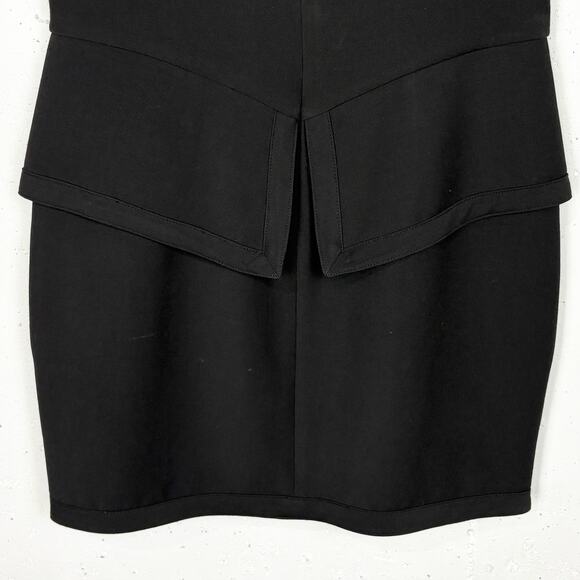 BCBG MaxAzria Womens Madalyn Mini Dress Polyester Rayon Stretch Black Size 2 - Picture 12 of 13